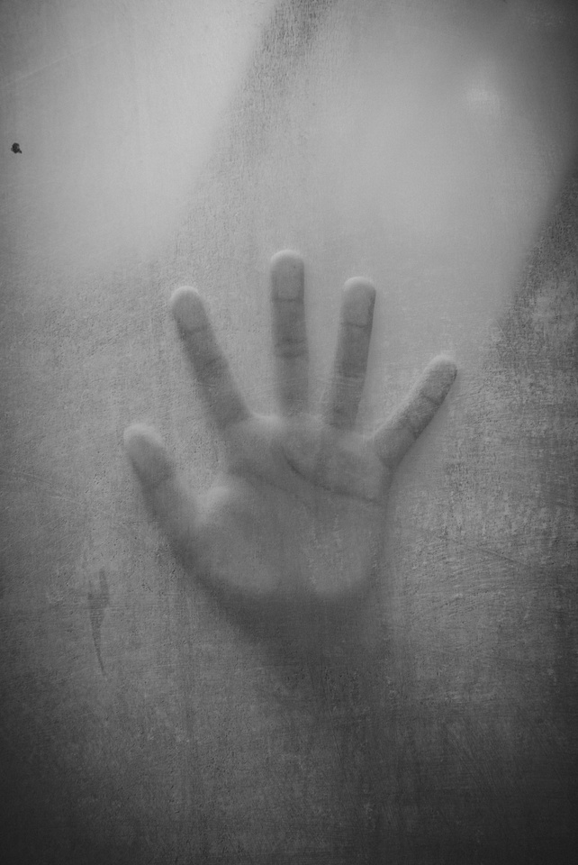 Grayscale Photo Of Left Human Hand
